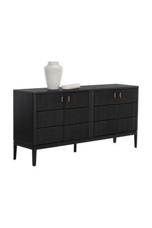   Modern European furniture - 4-Door Black Sideboard - www.oroa.com | Oroa.com