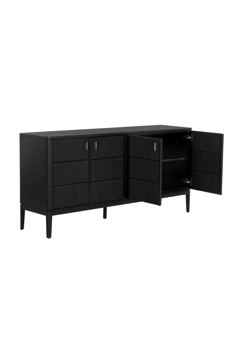   Modern European furniture - 4-Door Black Sideboard - www.oroa.com | Oroa.com