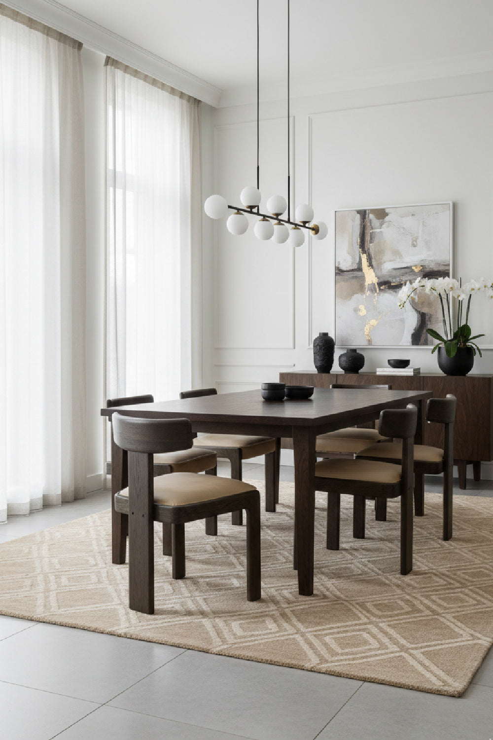 Oak Leather Dining Chairs (2) | Splendido Horton | Oroa.com