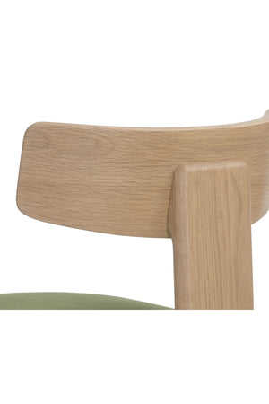 Modern European furniture - Oak Framed 3-Legged Dining Chairs (2) - www.oroa.com
