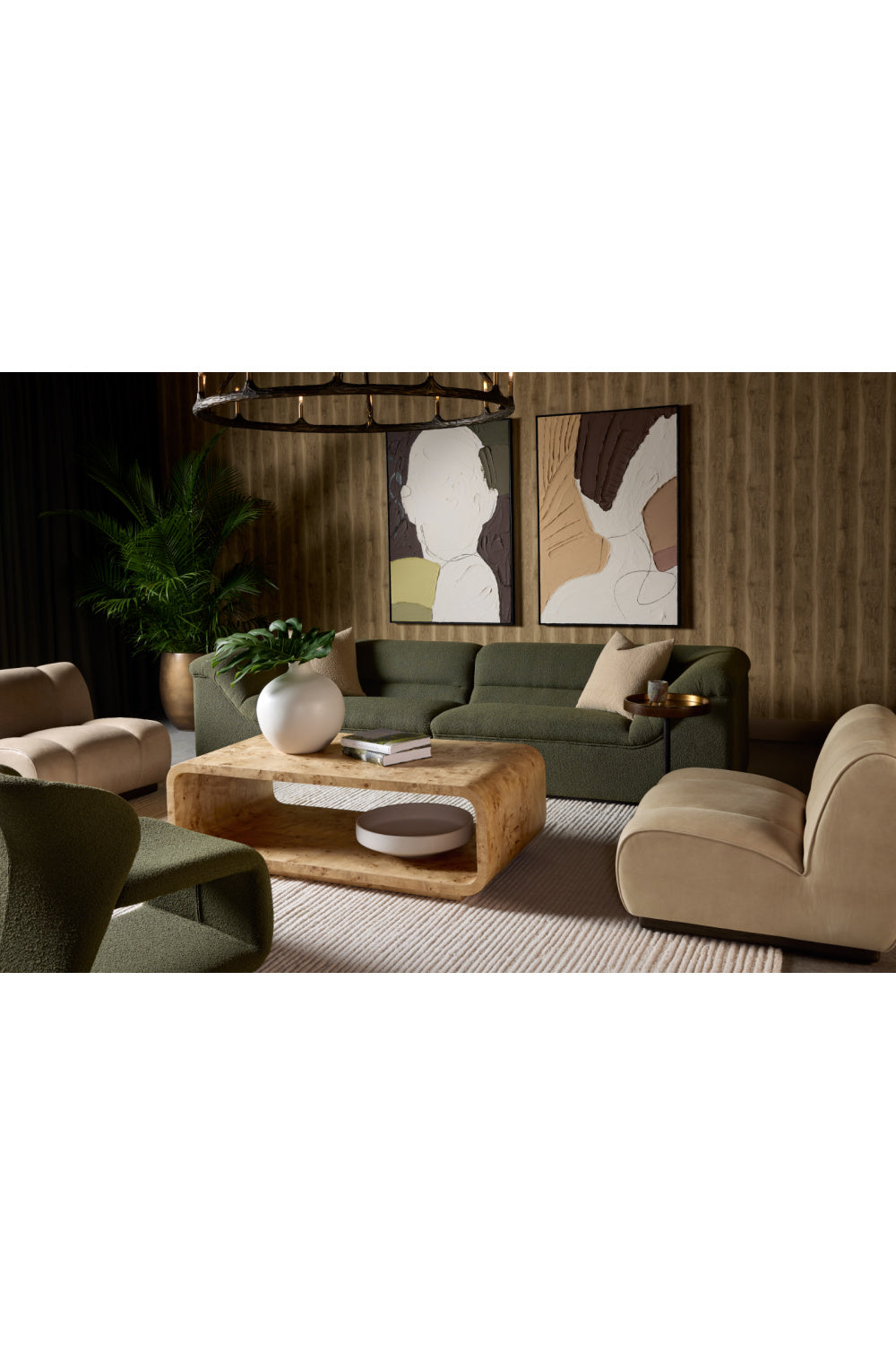 Modern European furniture - Rounded Modern Swivel Chair - www.oroa.com