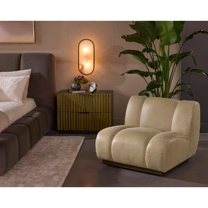 Modern European furniture - Rounded Modern Swivel Chair - www.oroa.com