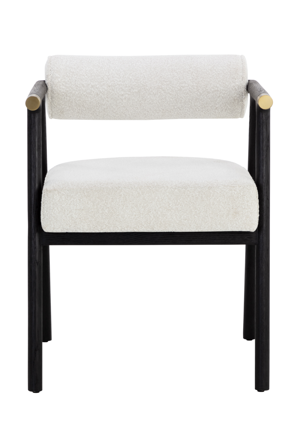   Modern European furniture - White Boucle Dining Armchair - www.oroa.com | Oroa.com