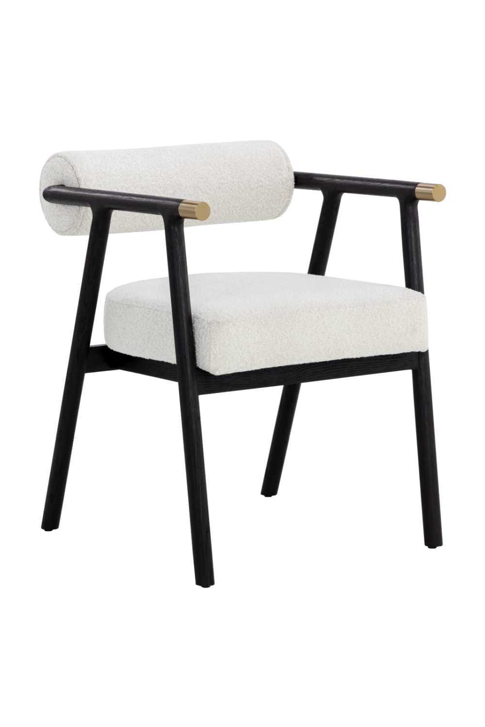   Modern European furniture - White Boucle Dining Armchair - www.oroa.com | Oroa.com