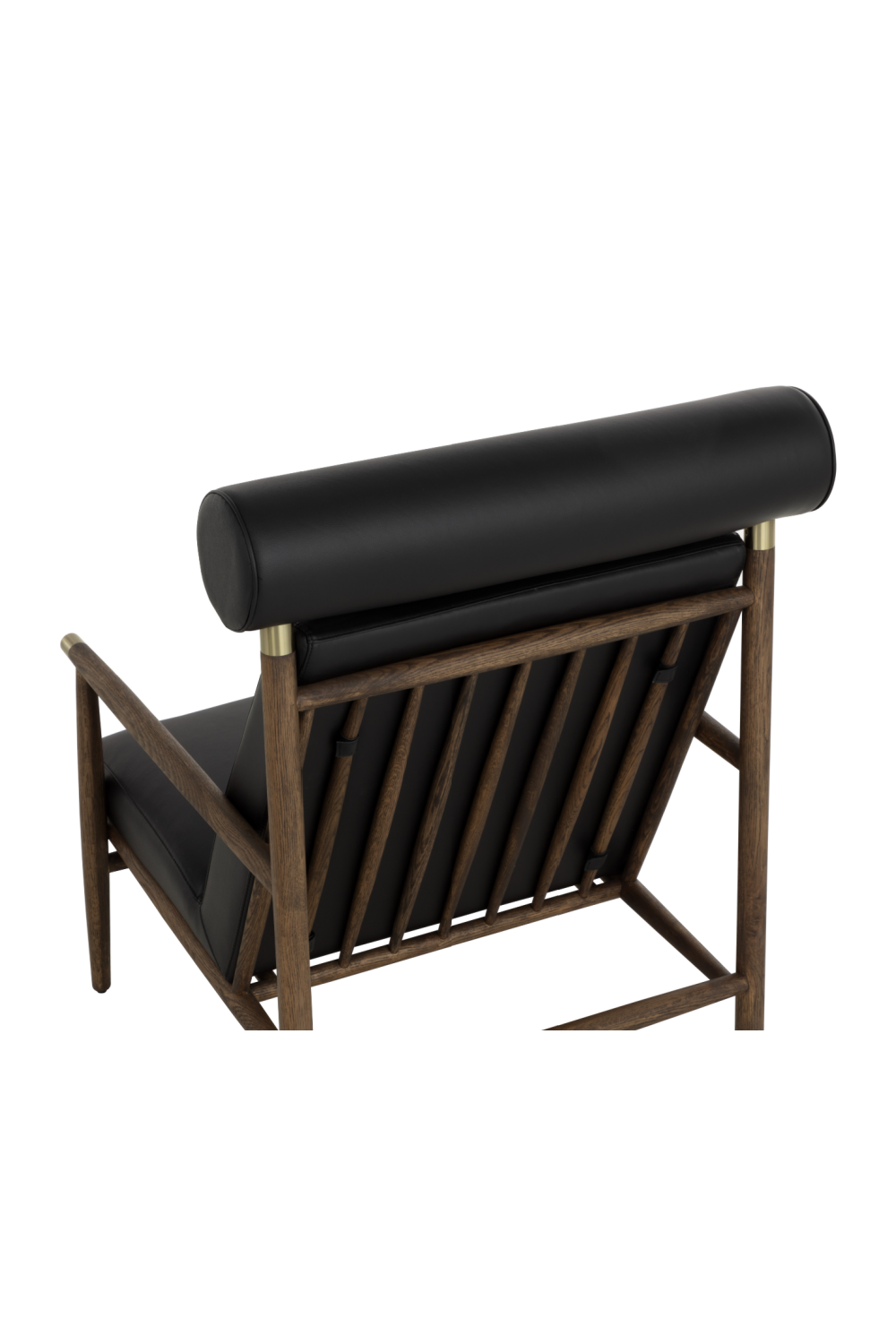 Modern European furniture - Oak Framed Leather Lounge Chair - www.oroa.com