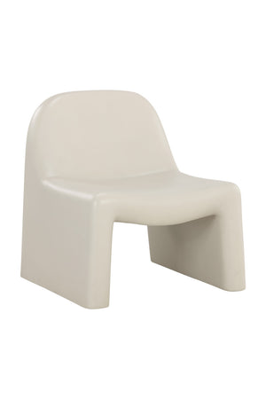 Modern European furniture - Cream Concrete Indoor/Outdoor Lounge Chair - www.oroa.com