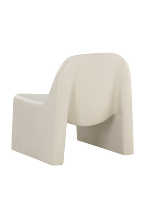Modern European furniture - Cream Concrete Indoor/Outdoor Lounge Chair - www.oroa.com