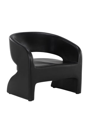 Modern European furniture - Black Indoor/Outdoor Lounge Chair - www.oroa.com