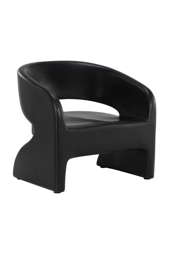 Modern European furniture - Black Indoor/Outdoor Lounge Chair - www.oroa.com