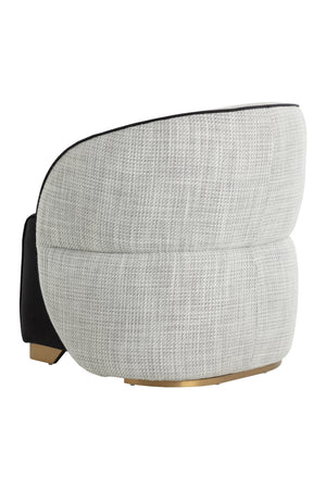 Modern European furniture - White Back Curved Lounge Chair - www.oroa.com