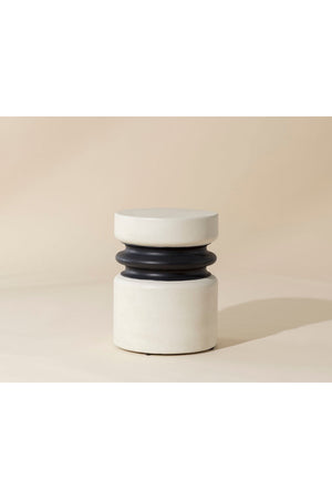   Modern European furniture - White Indoor/Outdoor End Table - www.oroa.com | Oroa.com