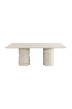   Modern European furniture - Cream Rectangular Indoor/Outdoor Dining Table - www.oroa.com | Oroa.com