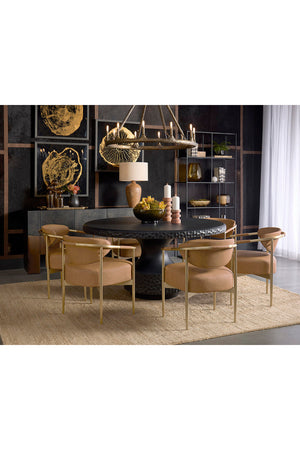   Modern European furniture - Black Concrete Indoor/Outdoor Dining Table - www.oroa.com | Oroa.com