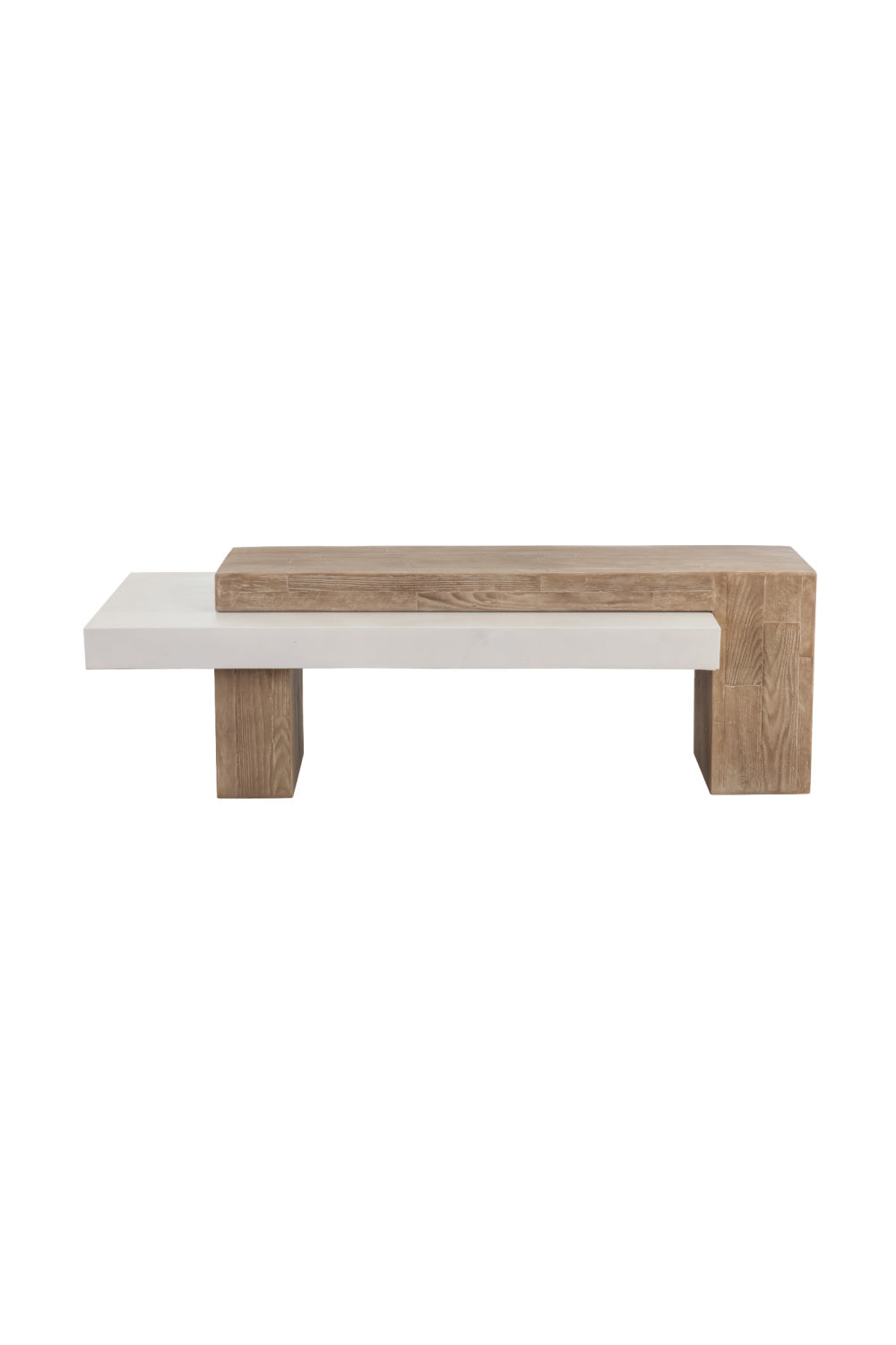 Modern European furniture - Rectangular Timber-Effect Indoor/Outdoor Coffee Table - www.oroa.com