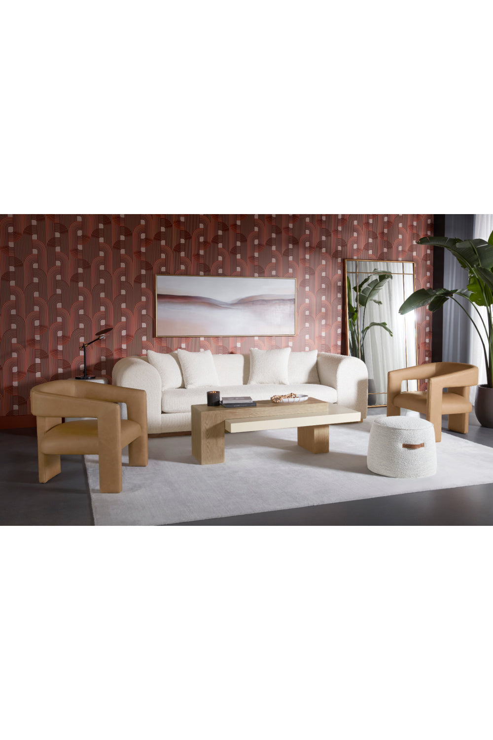 Modern European furniture - Rectangular Timber-Effect Indoor/Outdoor Coffee Table - www.oroa.com