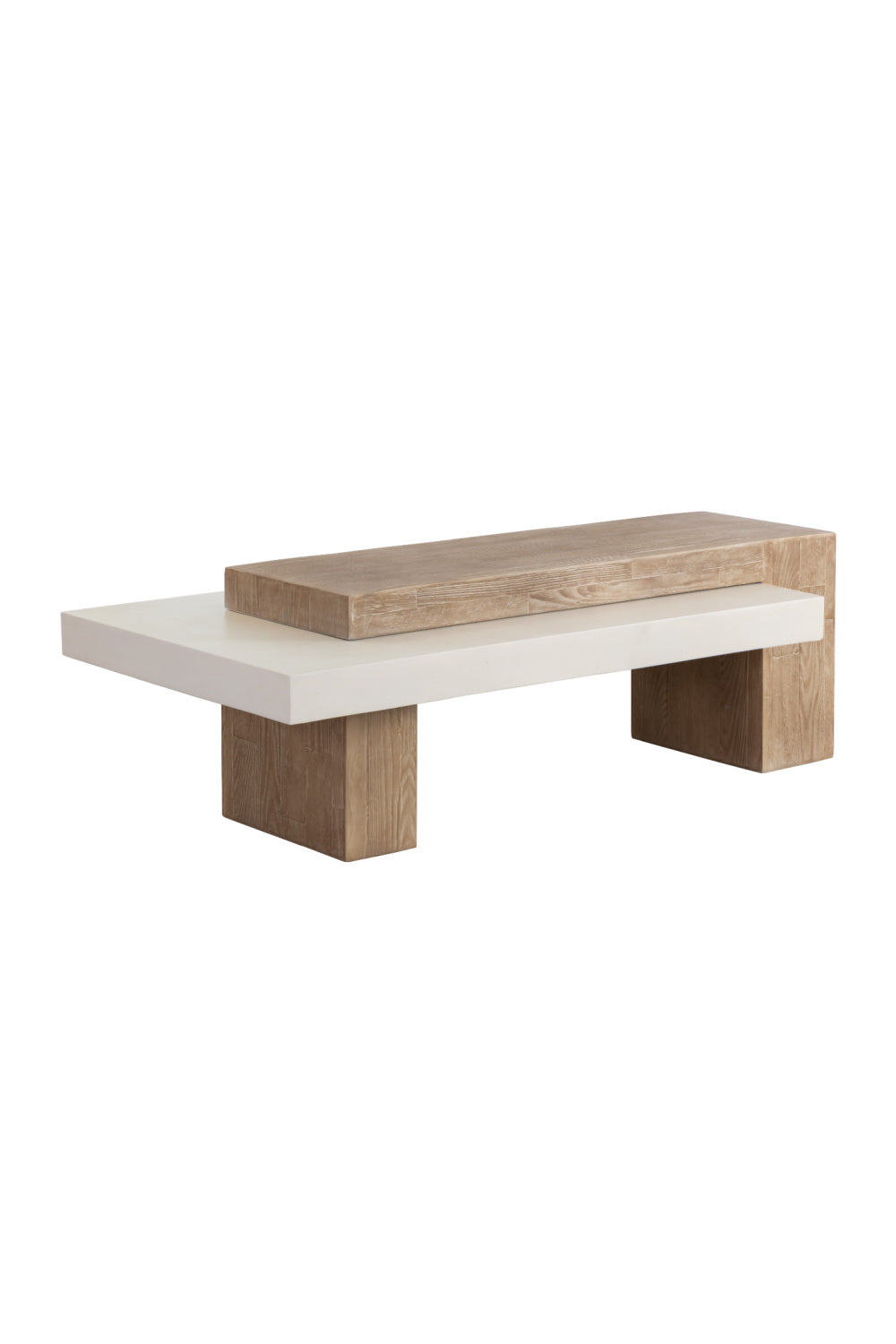 Modern European furniture - Rectangular Timber-Effect Indoor/Outdoor Coffee Table - www.oroa.com