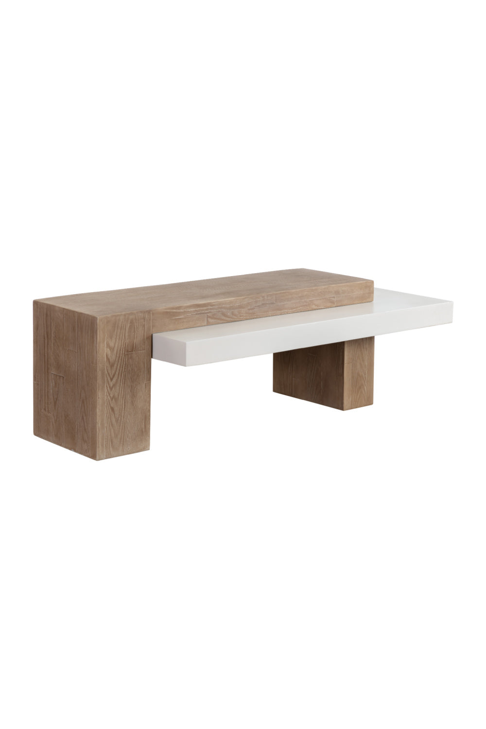 Modern European furniture - Rectangular Timber-Effect Indoor/Outdoor Coffee Table - www.oroa.com