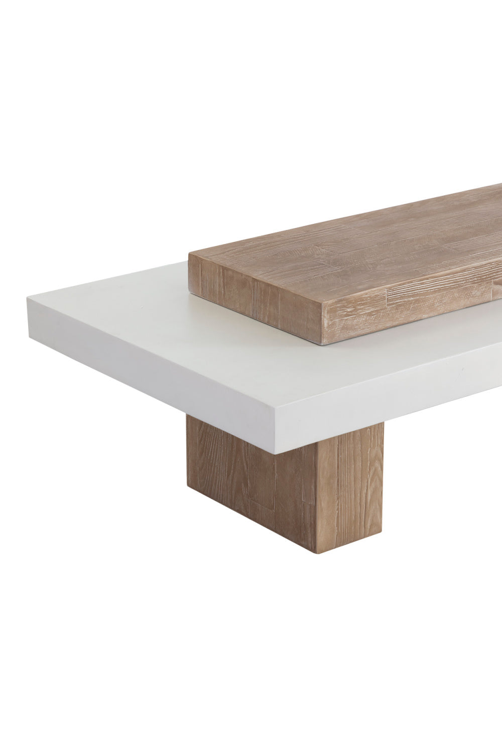 Modern European furniture - Rectangular Timber-Effect Indoor/Outdoor Coffee Table - www.oroa.com