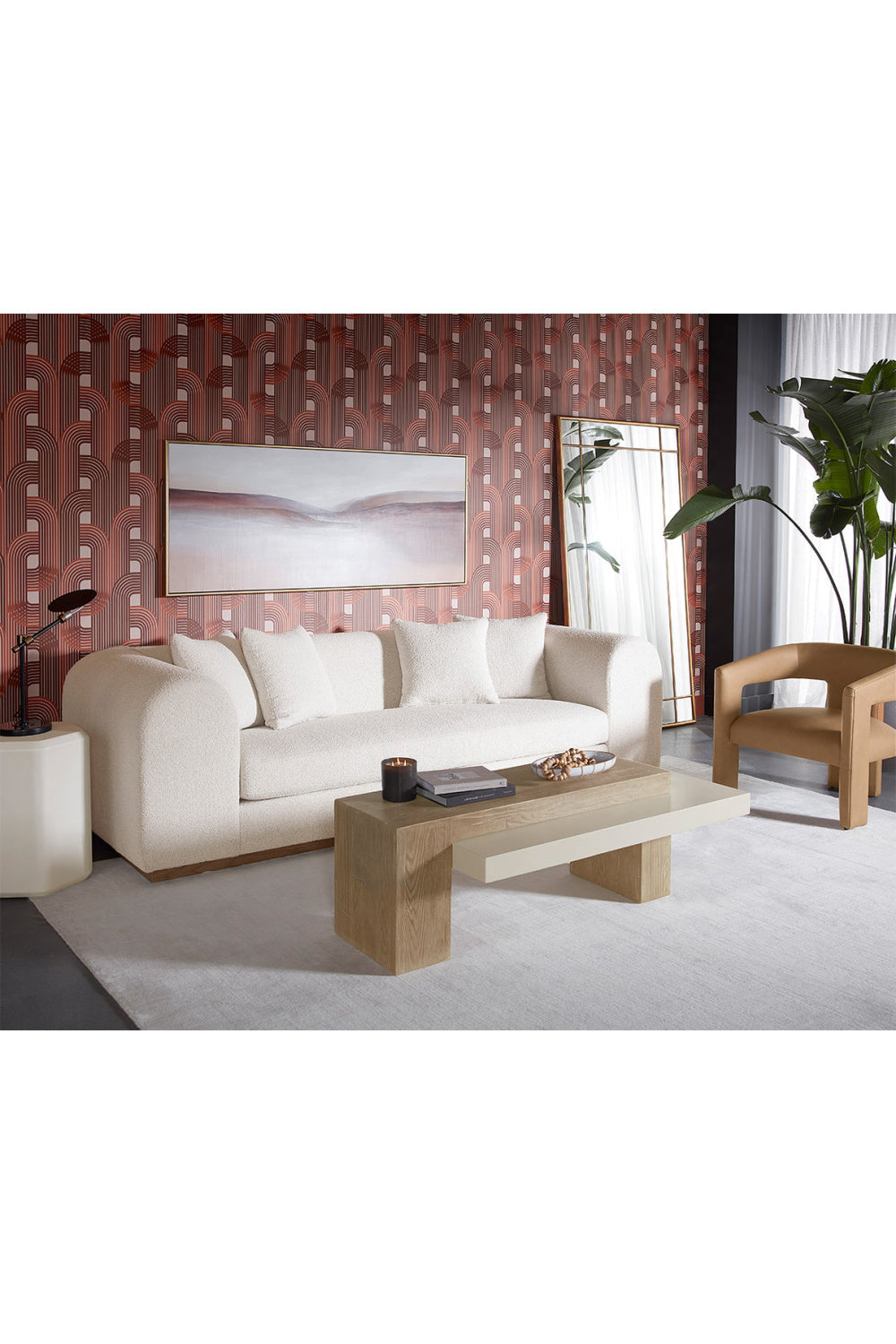 Modern European furniture - Rectangular Timber-Effect Indoor/Outdoor Coffee Table - www.oroa.com