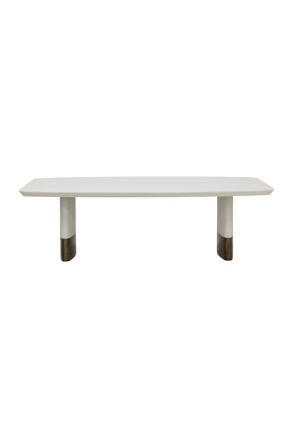   Modern European furniture - Cream Leather Look Dining Table - www.oroa.com | Oroa.com