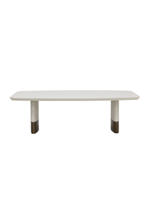   Modern European furniture - Cream Leather Look Dining Table - www.oroa.com | Oroa.com