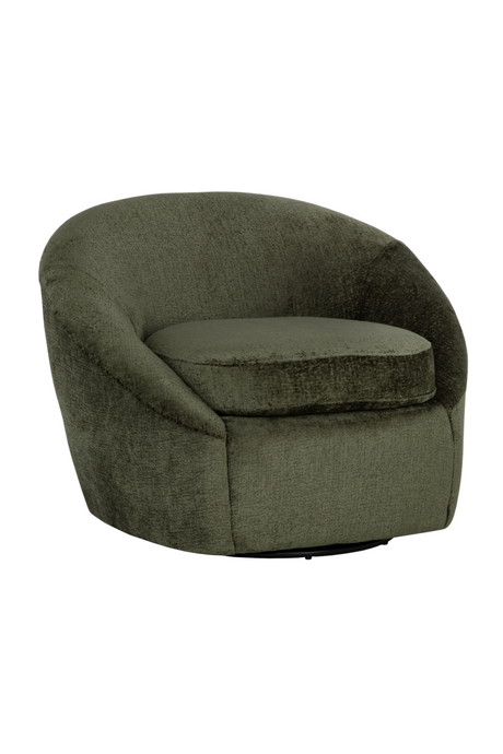Modern European furniture - Rounded Swivel Lounge Chair - www.oroa.com