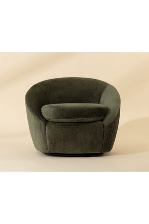 Modern European furniture - Rounded Swivel Lounge Chair - www.oroa.com