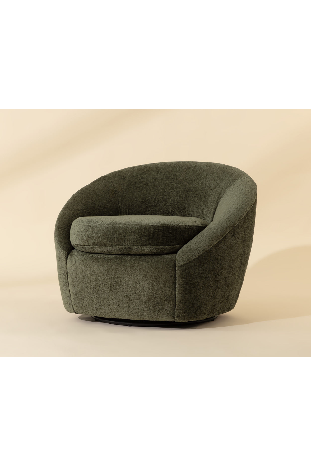 Modern European furniture - Rounded Swivel Lounge Chair - www.oroa.com