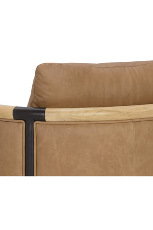 Modern European furniture - Curved Wood Frame Lounge Chair - www.oroa.com