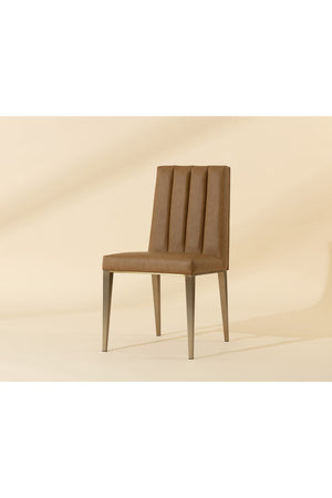   Modern European furniture - Vertical Channeled Dining Chairs (2) - www.oroa.com | Oroa.com