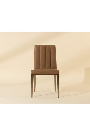   Modern European furniture - Vertical Channeled Dining Chairs (2) - www.oroa.com | Oroa.com