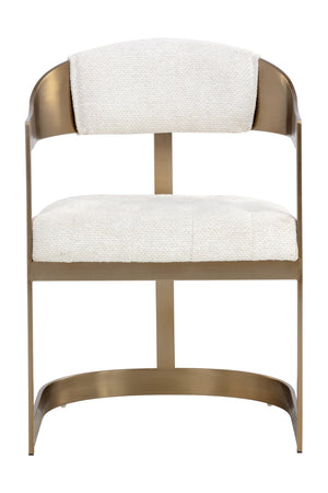   Modern European furniture - Antique Brass Framed Dining Chair - www.oroa.com | Oroa.com
