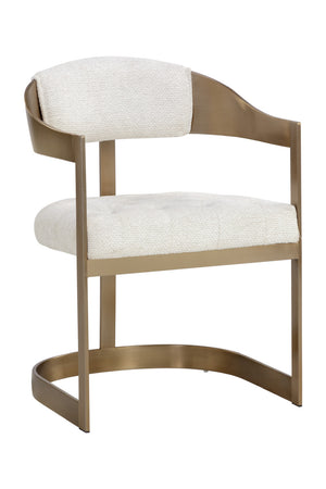   Modern European furniture - Antique Brass Framed Dining Chair - www.oroa.com | Oroa.com