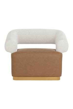 Modern European furniture - Two-Toned Swivel Lounge Chair - www.oroa.com