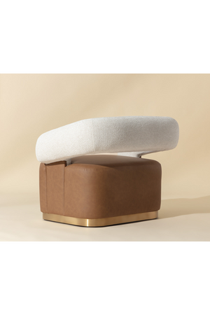 Modern European furniture - Two-Toned Swivel Lounge Chair - www.oroa.com