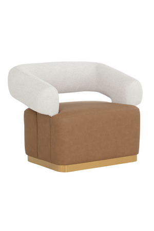 Modern European furniture - Two-Toned Swivel Lounge Chair - www.oroa.com