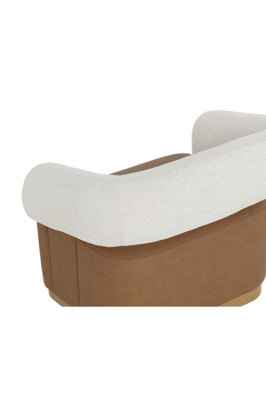 Modern European furniture - Two-Toned Swivel Lounge Chair - www.oroa.com