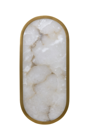   Modern European furniture - Oval Alabaster Wall Lamp - www.oroa.com | Oroa.com