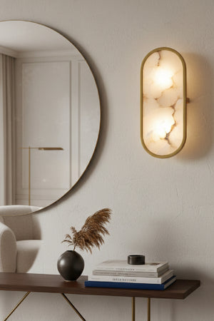   Modern European furniture - Oval Alabaster Wall Lamp - www.oroa.com | Oroa.com