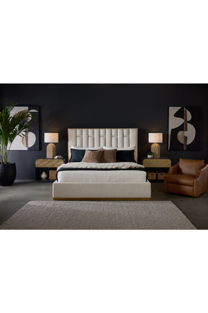   Modern European furniture - Arched Beige Travertine Table Lamp - www.oroa.com | Oroa.com