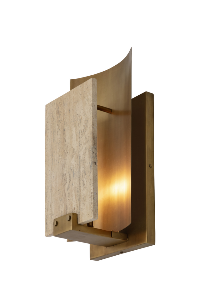 Modern European furniture -Travertine Wall Lamp - www.oroa.com
