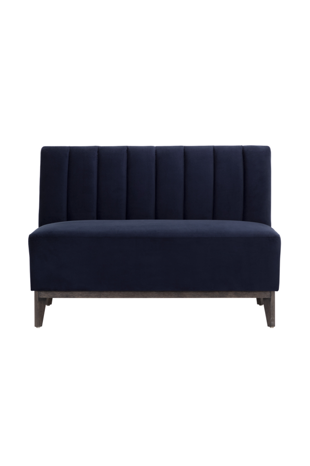Modern European furniture - Blue Tufted-Back Banquette - www.oroa.com
