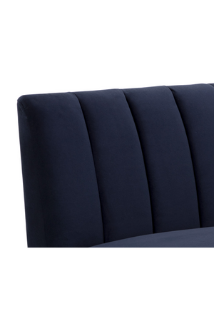 Modern European furniture - Blue Tufted-Back Banquette - www.oroa.com