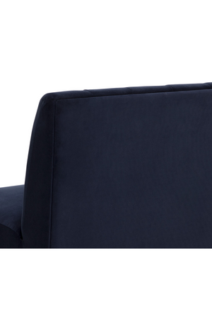 Modern European furniture - Blue Tufted-Back Banquette - www.oroa.com