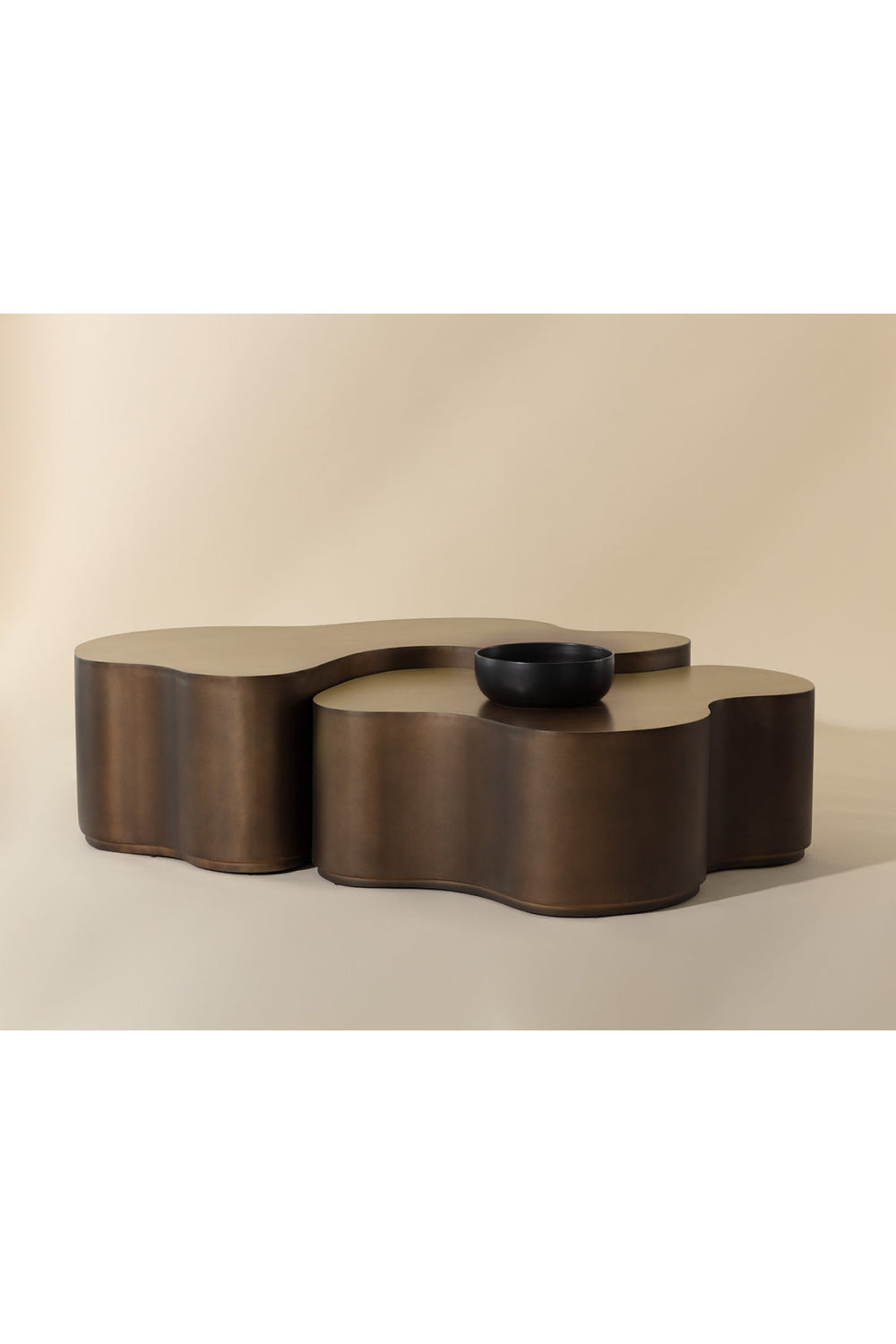 Antique Brass Nesting Coffee Tables | Splendido Boise | Oroa.com