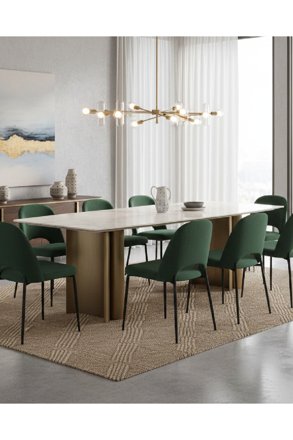 Cream Marble Dining Table | Splendido Astara | Oroa.com