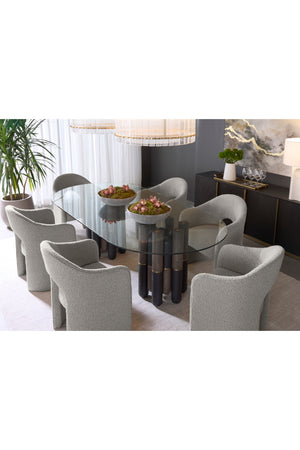   Modern European furniture - Glass Oval Dining Table  - www.oroa.com | Oroa.com