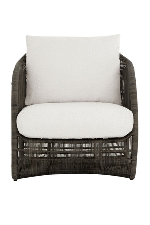 Modern European furniture - Cream Padded Indoor/Outdoor Lounge Chair - www.oroa.com