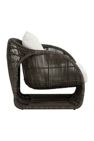 Modern European furniture - Cream Padded Indoor/Outdoor Lounge Chair - www.oroa.com