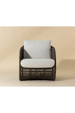 Modern European furniture - Cream Padded Indoor/Outdoor Lounge Chair - www.oroa.com